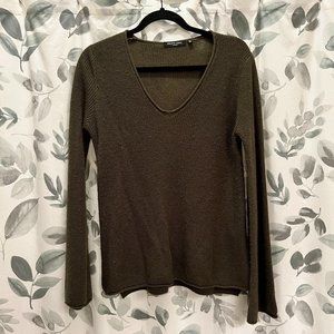 Brave Soul Women Green Pullover Sweater XS